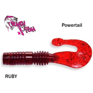 Aromātiski mānekļi Crazy Fish Powertail Ruby 7cm Z