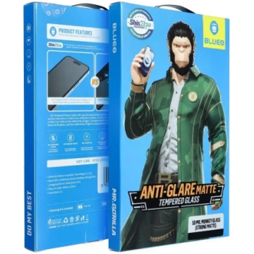 BlueO 5D Mr. Monkey Glass - Apple iPhone 17 black 