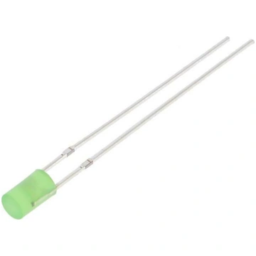 LED; green; 3mm; 1120mcd; 140°; Front: flat; 12VDC