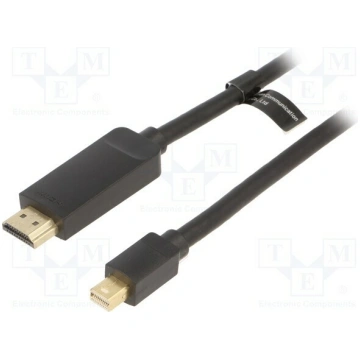 Cable; HDMI plug,mini DisplayPort plug; PVC; Len: 