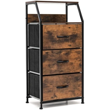 FANTASK Chest of Drawers with 3 Drawers and Shelf,
