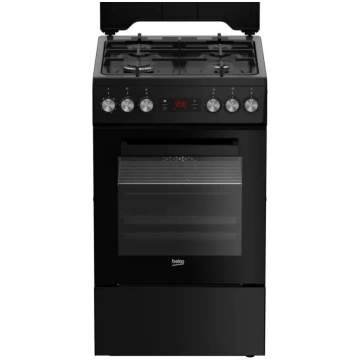 Brīvstāvošā plīts BEKO FSM52331DBDS, gāzes virsma 