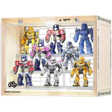 Acrylic Display Case with LED, 3 Levels, Transpare