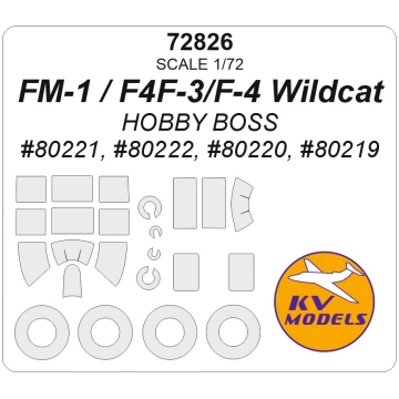 FM-1 / F4F-4 / F4F-3 Wildcat - Painting Masks (for