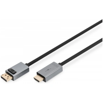 Digitus DisplayPort uz HDMI kabelis 1.8m ar LED, 4