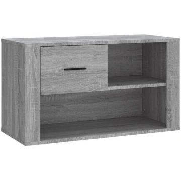 Apavu skapis, 80x35x45cm, pelēks vidaXL