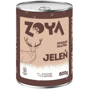 Mitrā suņu barība ZOYA Deer 800 g inā — pilnvērtīg
