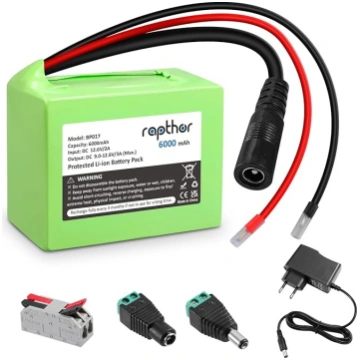 Rapthor 6000 mAh 12 V līdzstrāvas uzlādējamais aku