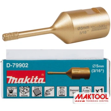 Dimanta kroņurbis leņķa slīpmāšīnām 5mm (M14) Maki