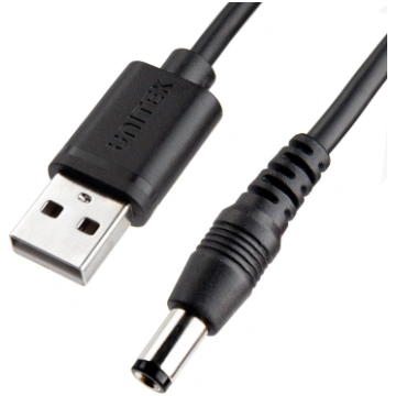Kabelis Usb Unitek Usb-a - Dc 5.5 Mm 1.5 M Melns (
