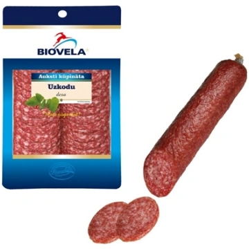 Auksti kūpināta Uzkodu desa 90g BIOVELA 450-23166