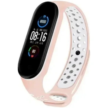 Beline Design siksna Mi Band 7|6|5 rozā-balta