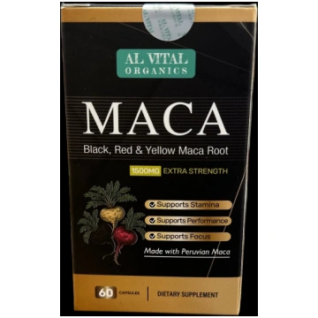 Maca Capsules Black and Nobel