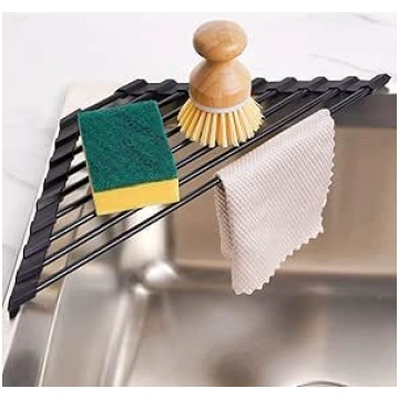 Tomorotec Small Triangular Roll Up Dish Drainer wi