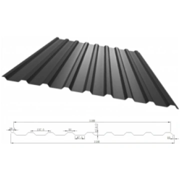 Trapecveida profils T-18 RAL7016, 0,42 mm, Matt 25