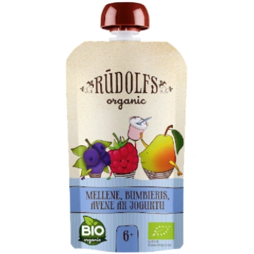 Jogurts Rūdolfs Bio augļi ar jogurtu 110g