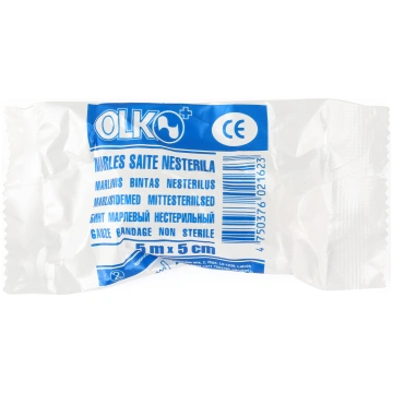 OLKO Sterila marles saite 5cm x 5 m