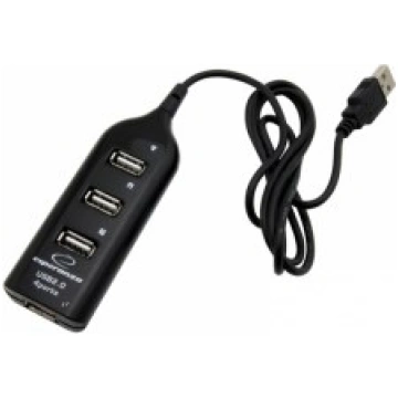 Esperanza EA116 interface hub 480 Mbit/s Black