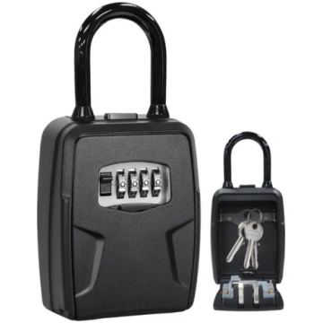 Sienas kodēts atslēgu seifs Key Box melns