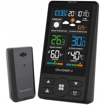 Modinātājs-laika stacija GoGen GOG-ME1250B — melna
