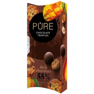 Pure Chocolate Selection of dark chocolate truffle