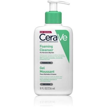 CeraVe Foaming Cleanser sejas tīrīšanas līdzeklis 