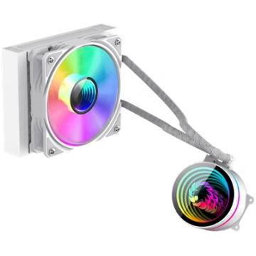 Gamemax CPU Liquid Cooler ICEBURG 120 WT White ICE