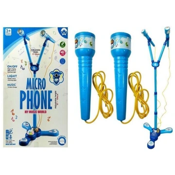 Microphone Karaoke Set Blue Tripod