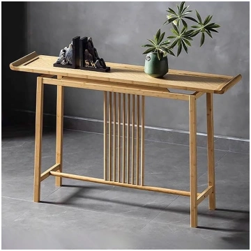 Sofa Console Table, 138 × 32 × 88 cm, Bamboo Conso