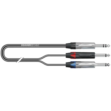 Patch cable, balanced SC-Onyx, 1 x 0,25 mm² | jack