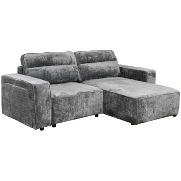 Divans RUFUS Dark Grey Chenille Corner Sofa KF7788