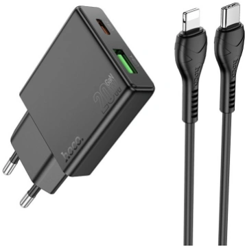 HOCO N38 slim charger tīkla lādētājs USB A+ USB C 