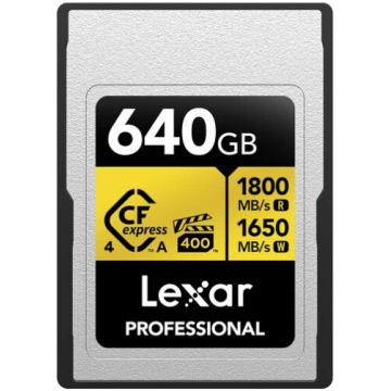 Lexar Atmiņas karte 640GB Professional GOLD CFexpr