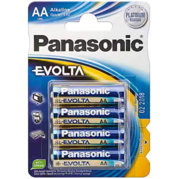Baterijas PANASONIC Evolta LR6EGE AA, 4gab