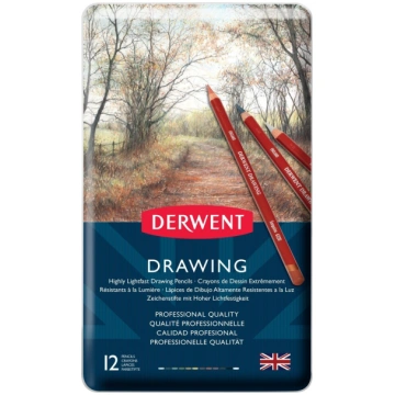 Derwent Assorted drawing pencils, 12-pack (0700671