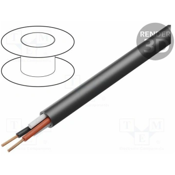 Wire: loudspeaker cable; 2x2.5mm2; stranded; OFC; 