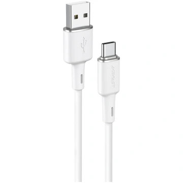 Acefast USB cable - USB Type C 1.2m, 3A white (C2-