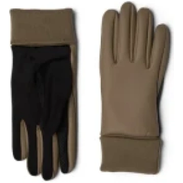 RAINS UNISEX waterproof cimdi- brūnā krāsā