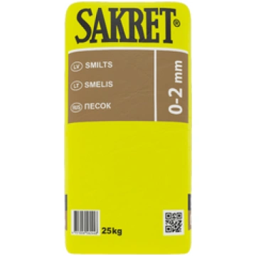 Smiltis betonēšanas darbiem Sakret, 25 kg