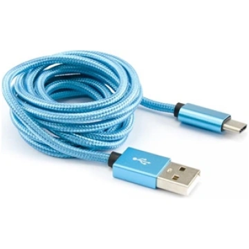 Sbox USB->Type C M/M 1.5m CTYPE-1.5BL Blue 53129#T