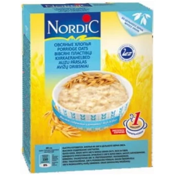 Ātri pagatavojamas auzu pārslas Nordic ELOVENA 500