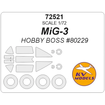 MiG-3 (HOBBY BOSS #80229) + wheelmasks KV Models