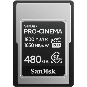 SanDisk PRO-Cinema CFexpress 480 GB Type-A atmiņas