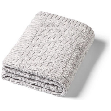 Adīta kokvilnas sedziņa BabyOno 1647/02 grey