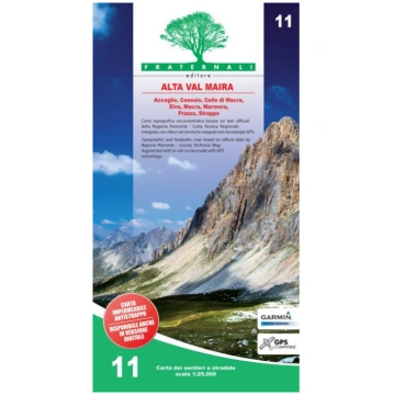 11 Cartina 11 Alta Val Maira - FRATERNALI FRATERNA