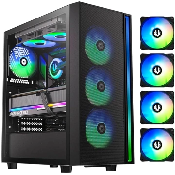 BitFenix Fang Mesh 4 ARGB ventilatori, augstas gai