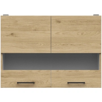 Virtuves skapītis Junona Line, brūns Black Red Whi