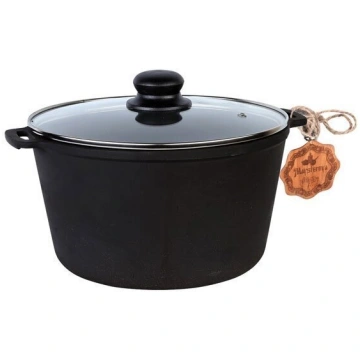 Čuguna katls ar vāku, 6 l, piemērots Kamado Mayste