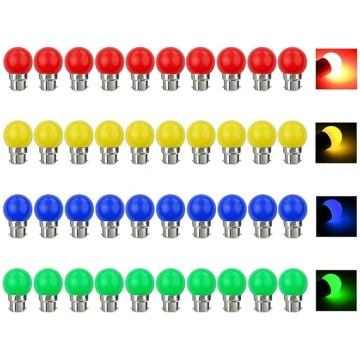 LED krāsainas B22 bajonetes spuldzes Krāsainas spu