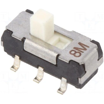 Switch: slide | Pos: 2 | DPDT | 0.2A/12VDC | ON-ON